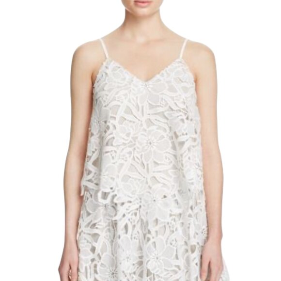 ALICE + OLIVIA SIZE M Sleeveless Lace Blouse - Picture 6 of 10